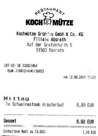 eurowash Hffner Kochmtze Restaurant